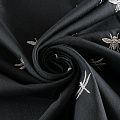 Ткань костюмная с вышивкой 025-12278 черный