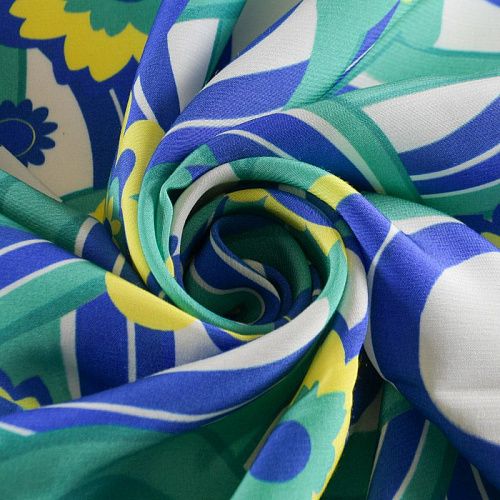 Вискоза 009-12178 белый принтованный