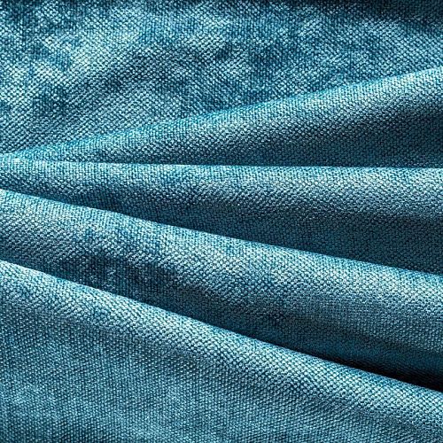 Ткань портьерная шенилл h-300 см 21-02-00086 темно-бирюзовый однотонный