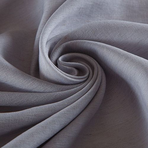 Лен-вискоза 035-17846 светло-серый однотонный