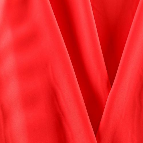 Креп стрейч 026-09720 красный однотонный