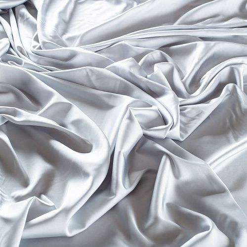 Шелк синтетический 065-01975 светло-серый однотонный