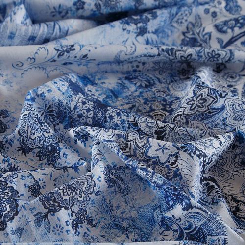 Хлопок 063-16107 белый принтованный