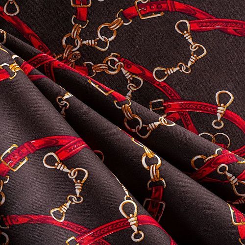 Джинс 015-00918 шоколадный принтованный