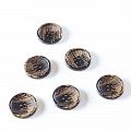 Пуговица с проколами 20 мм пластик 555783 коричневый