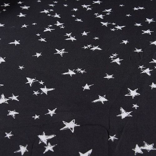 Вискоза 009-11754 черный принтованный