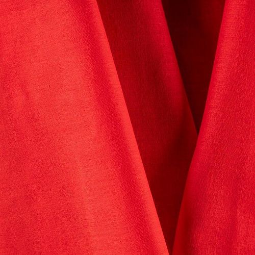 Хлопок-вуаль К28-411 рубиново-красный однотонный