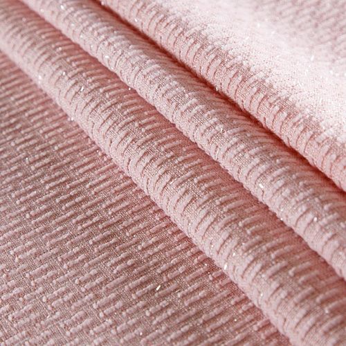 Твид шанель 052-15610 персиково-розовый однотонный