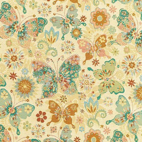 Гобелен гостиный 513-02-67 песочный бабочки