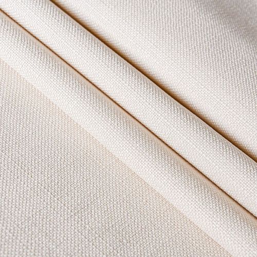 Ткань портьерная лен h-300 см 05-02-11504 сливочный однотонный