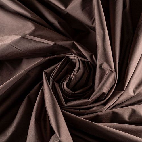 Ткань плащевая К33-604 коричневый однотонный