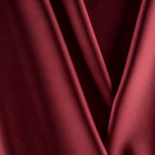 Сатин стрейч К33-565 бордовый однотонный