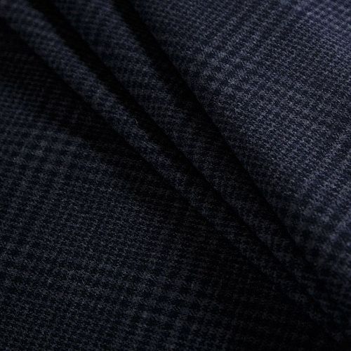 Трикотаж 056-14617 темно-синий принтованный