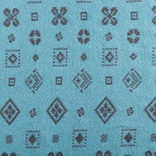 Трикотаж 2-х сторонний вязаный 056-05817 серо-голубой