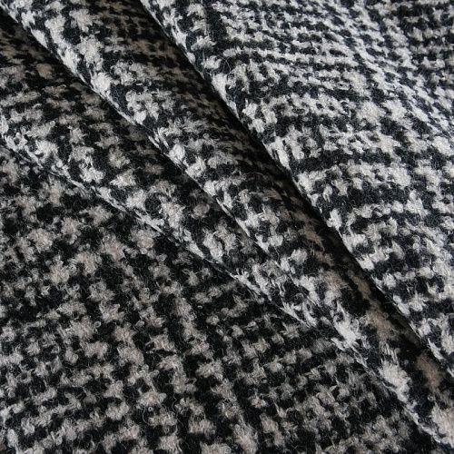 Ткань пальтовая 040-11979 серо-черный