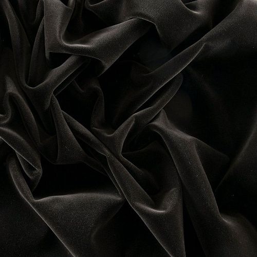 Бархат 002-11894 темно-коричневый однотонный