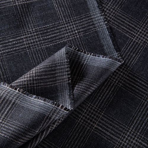 Ткань костюмная Armani 025-19799 серый клетка