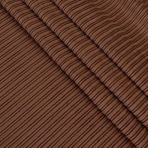 Вельвет 008-19956 коричневый однотонный