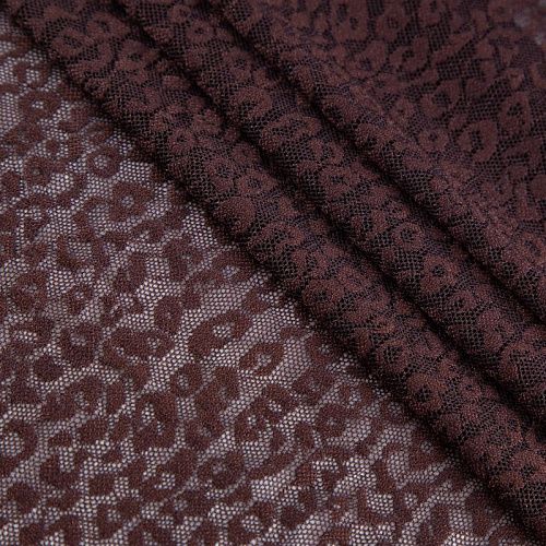 Сетка трикотажная 050-20668 шоколадный жаккардовый