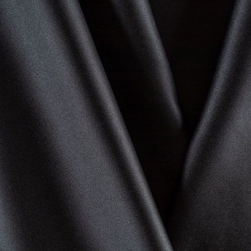 Сатин-тафта К32-482 черный однотонный