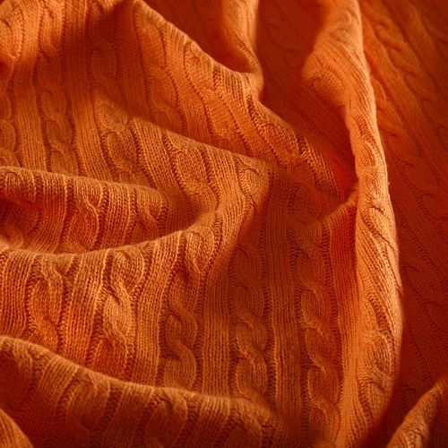 Трикотаж вязаный 056-16671 апельсиновый