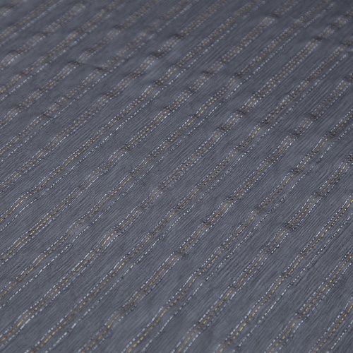 Шифон шелковый с люрексом 068-20346 черный