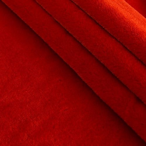 Мех искусственный 037-14979 красный однотонный