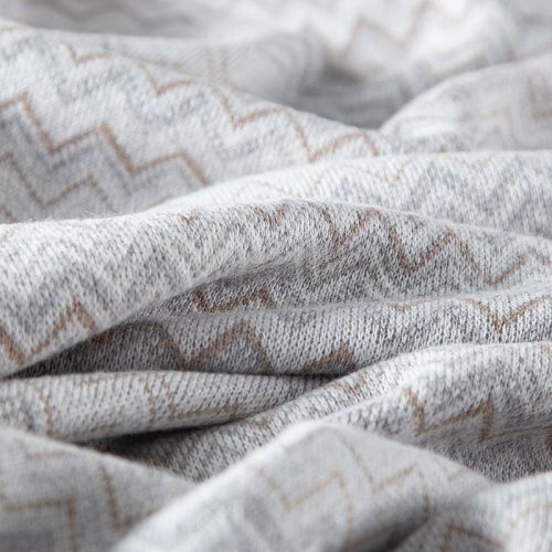 Трикотаж шерстяной вязаный Missoni 056-19828 молочно-серый