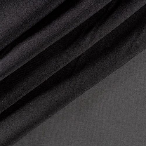 Шифон К33-897 черный однотонный