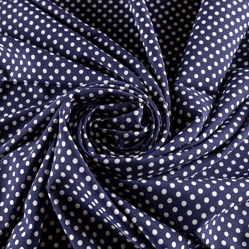 Вискоза "Лоренцо" К33-180 темно-синий принтованный