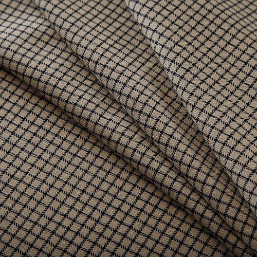 Шерсть костюмная Gucci 025-19091 песочный клетка