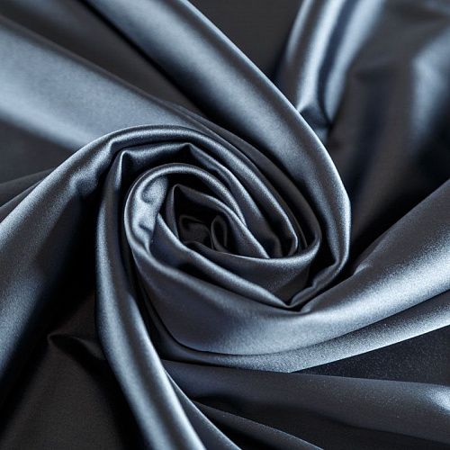 Сатин стрейч 001-07055 антрацит однотонный
