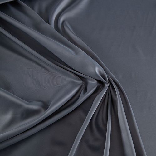 Ткань подкладочная стрейч 045-20324 серый однотонный