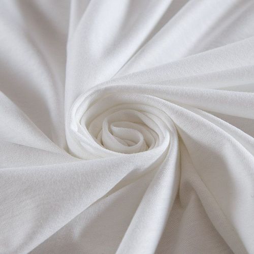 Трикотаж 056-14719 молочный однотонный