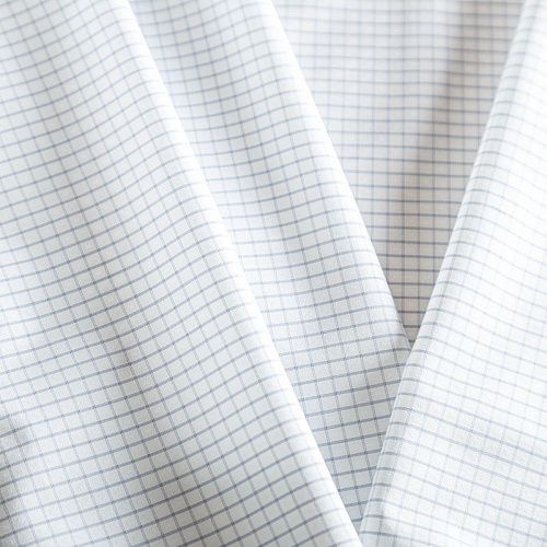 Хлопок рубашечный К14-486 белый принтованный