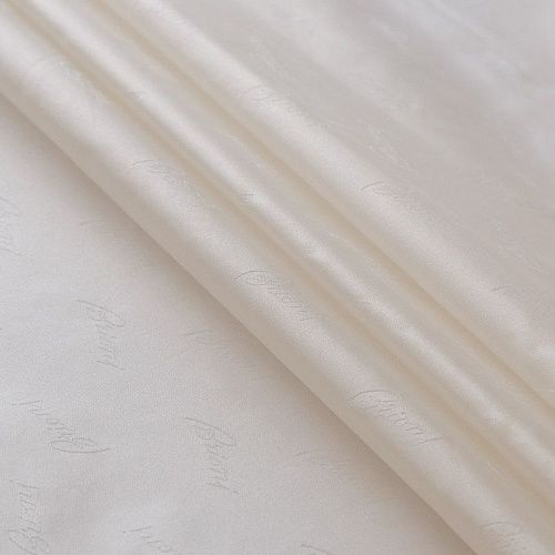 Ткань подкладочная 045-16711 молочный жаккардовый