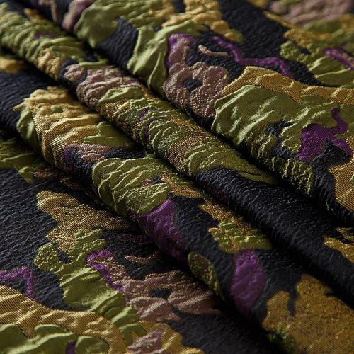 Жаккард на органзе Moschino 017-19184 черный мультиколор