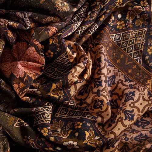 Футер 2-х нитка 062-14651 коричневый принтованный