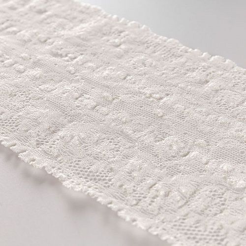 Кружево эластичное 110 мм Ф01-0294 белый