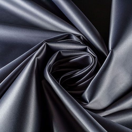 Сатин-тафта К32-668 стальной однотонный