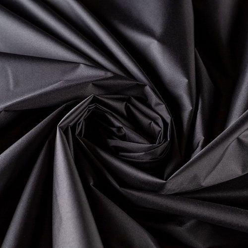 Ткань плащевая К33-599 черный однотонный