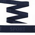 Резинка TBY 35 мм с надписью SPORT 54993 темно-синий