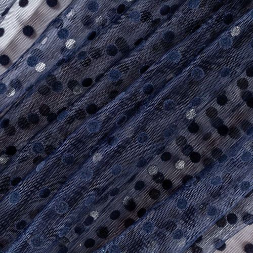 Фатин с флоком К33-1007 темно-синий