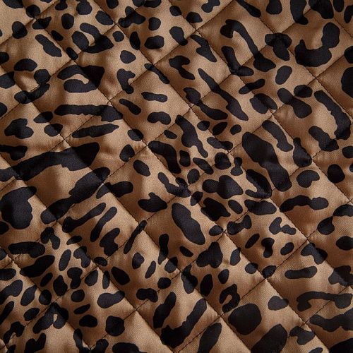 Ткань курточная 2-х сторонняя 033-14707 коричнево-черный принтованный