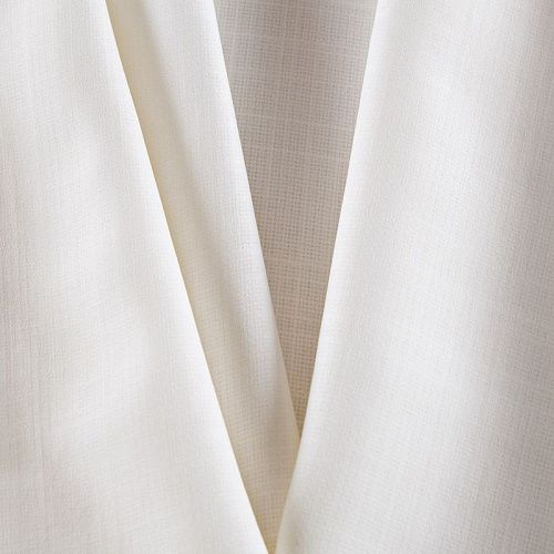 Лен на дублерине 035-16518 молочный однотонный