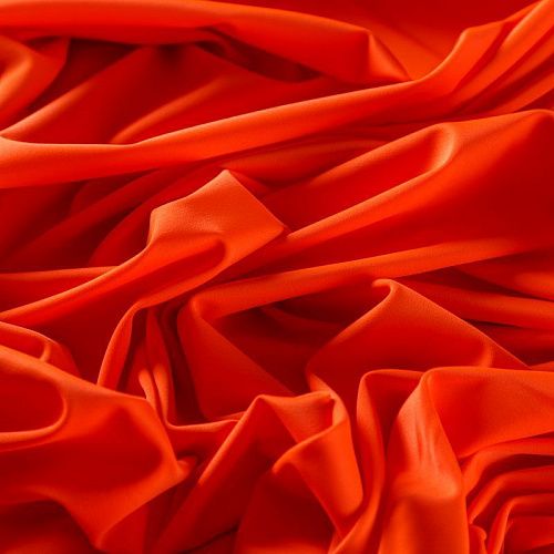 Лайкра 005-07444 оранжево-красный однотонный