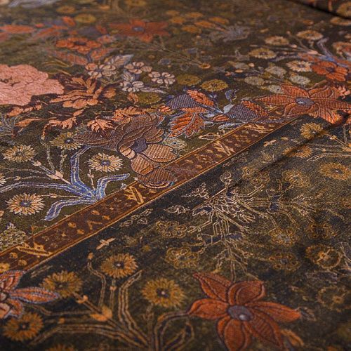 Футер 2-х нитка 062-14651 коричневый принтованный