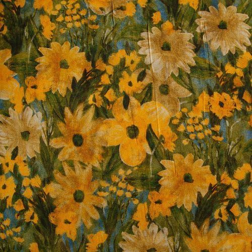 Вискоза 009-12184 зеленый принтованный