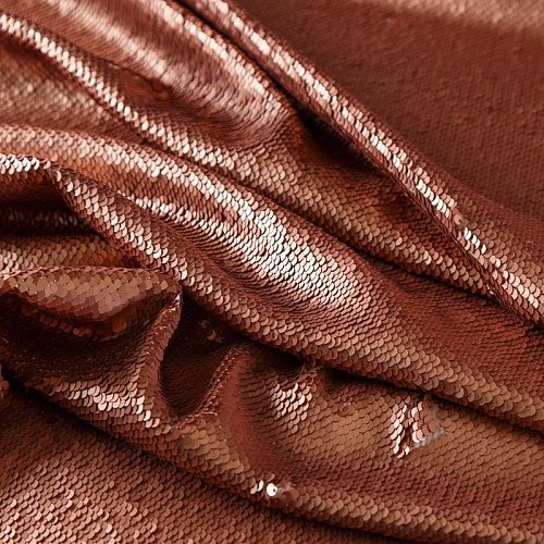 Пайетки на трикотаже Dolce&Gabbana 055-16521 медно-терракотовый