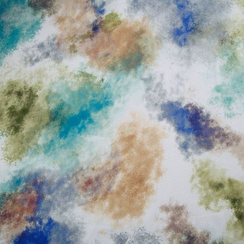 Твил-штапель 069-12760 белый принтованный